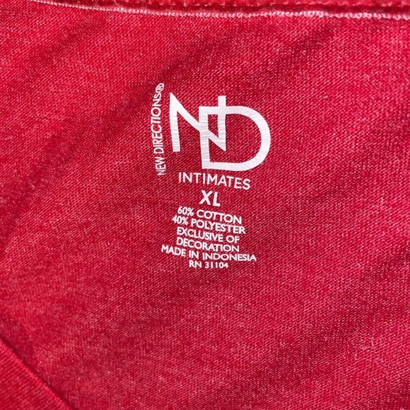 HUE womens Sleep Lounge Pajama pants w/ New Directions Intimates v-neck top NWOT - Picture 4 of 17